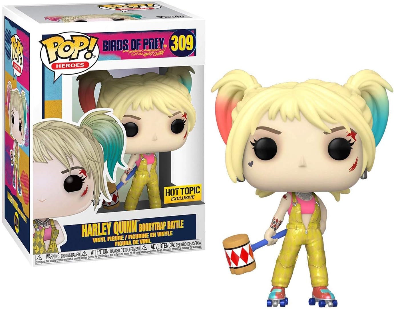 Funko Pop! Heroes: Birds of Prey Harley Quinn Booby-Trap Battle(Exc), Action Figure - 44370