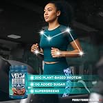 Vega Protein + Supergreens Vegan Plant Based Protein Powder – 20g Organic Pea Protein, Dairy-free, Healthy Breakfast Shake – Chocolate, 19 Servings, 618 grams (Pack of 1)