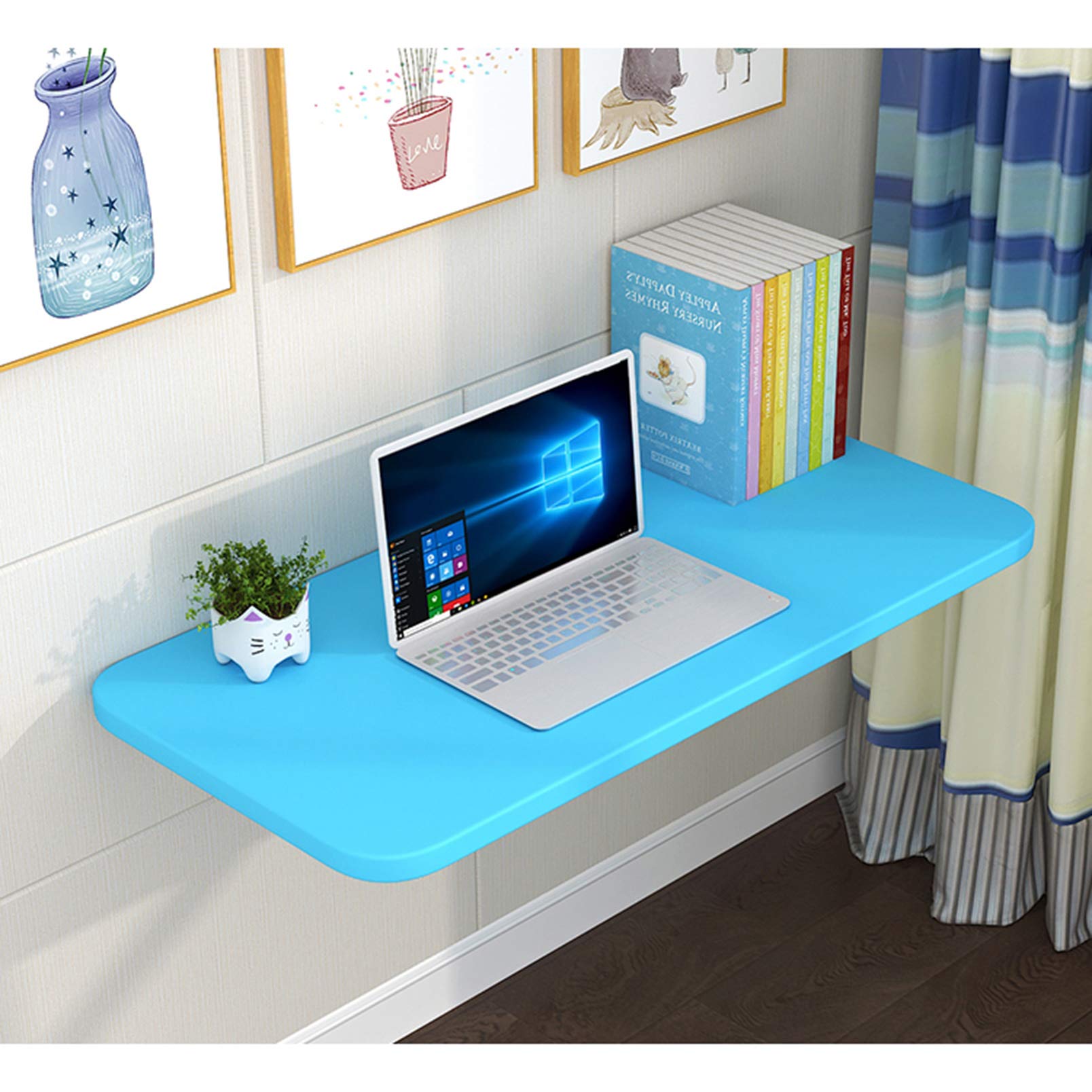 Table murale rabattable bois massif pour optimiser un salon étroit sans encombrement