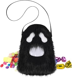 Ghost Purse - Halloween Plush Shoulder Satchel | Novelty Ghost Bag | Spooky 30x40cm Tote, Soft Accessory, For Festival & Party, For Outdoor Travel Shopping