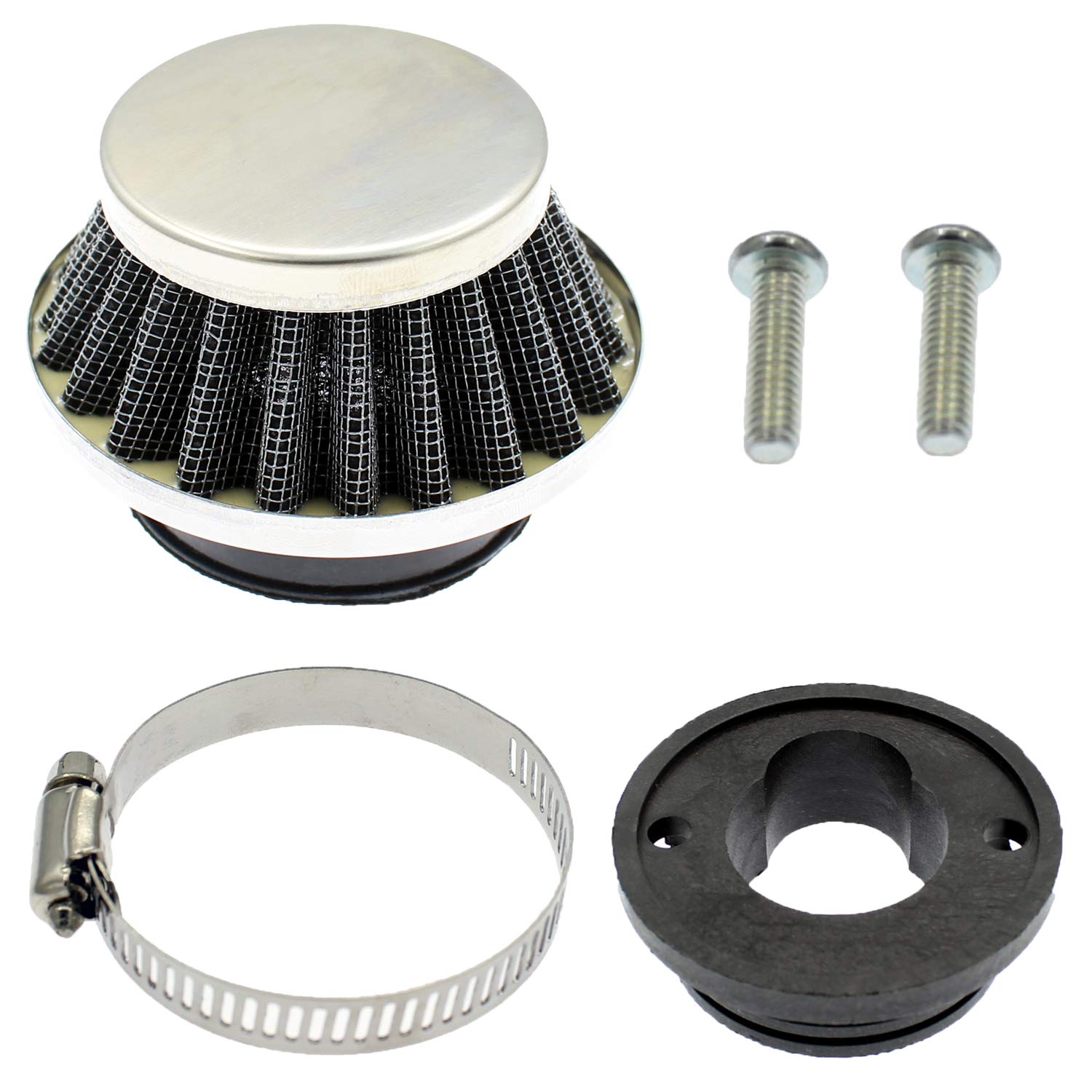 QAZAKY 42mm 43mm 44mm Filter for 33cc 43cc 47cc 49cc 50cc 52cc Minimoto 2-stroke Engine ATV Quad Scooter Go Kart Moped Pit Dirt Mini Pocket Bike Chopper China X1 X2 X3 X6 X7 X8