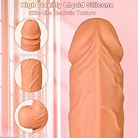 Vista 3 de Máquina sexual de empuje con consolador realista para mujeres con 10 modos de vibración y empuje para estimulación del punto G, clítoris y anal