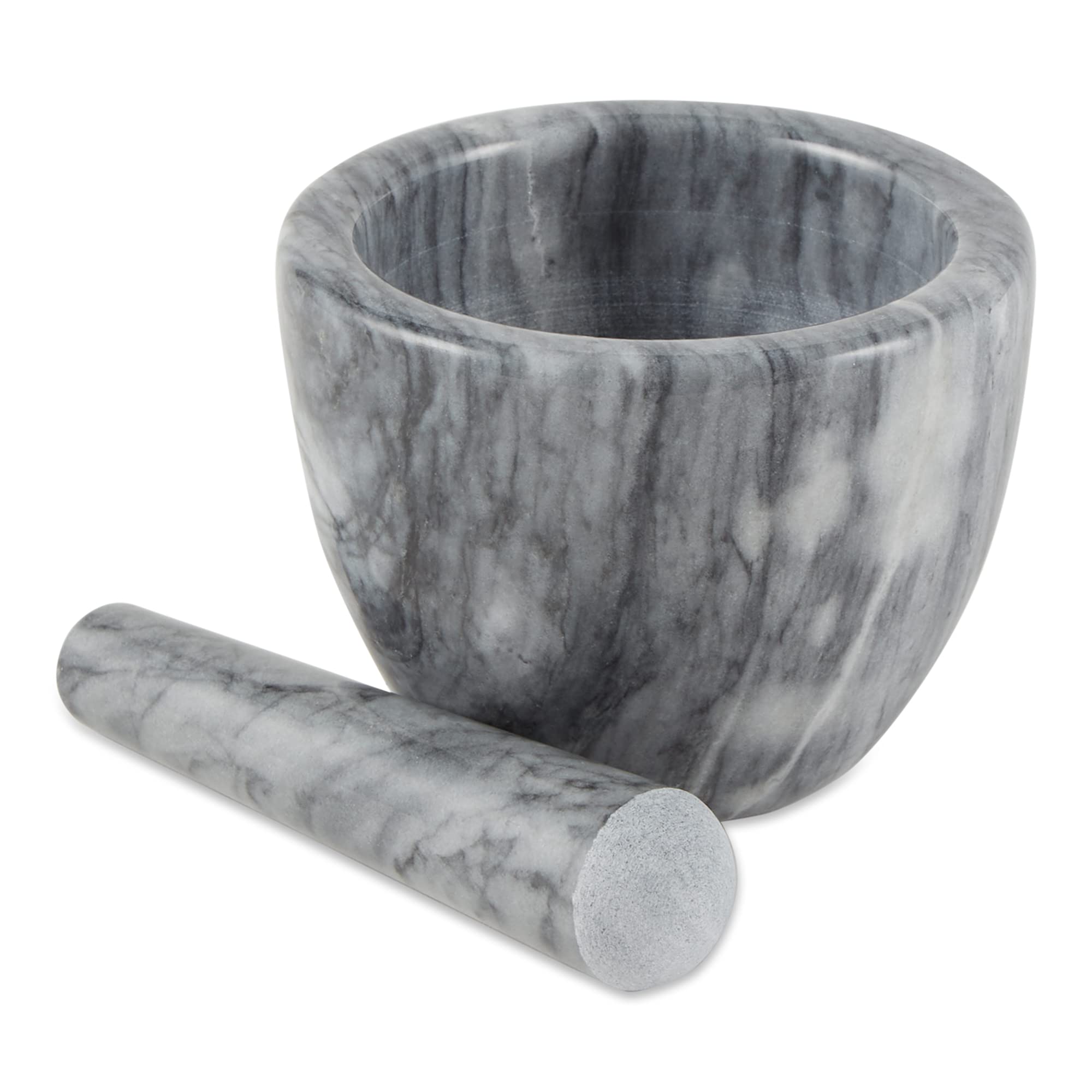 RSVP International Marble Mortar & Pestle Mano de mortero, Gres, Mármol Gris