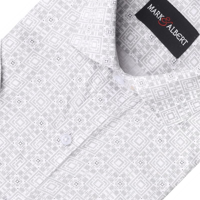 Image of MARK & ALBERT Mens Half Sleeves Printed Shirt