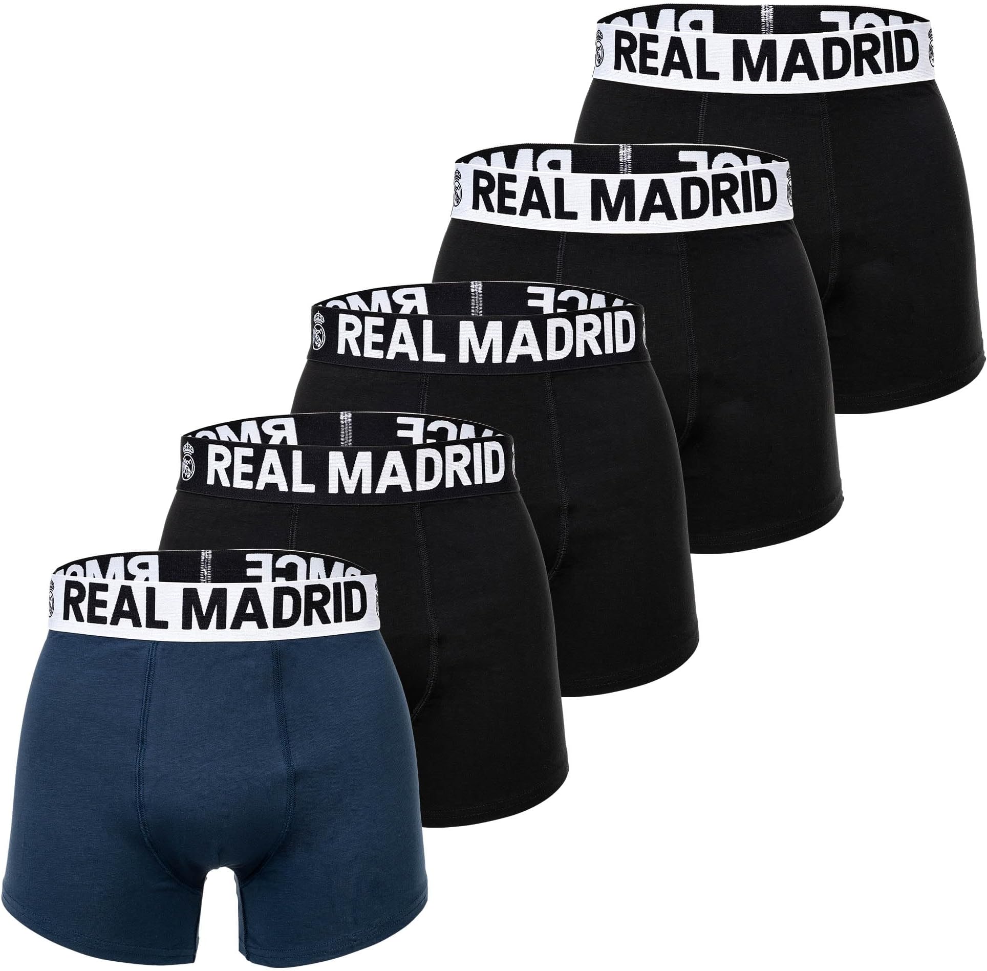 Men's Boxer Briefs, Pack of 5, Cotton Blend