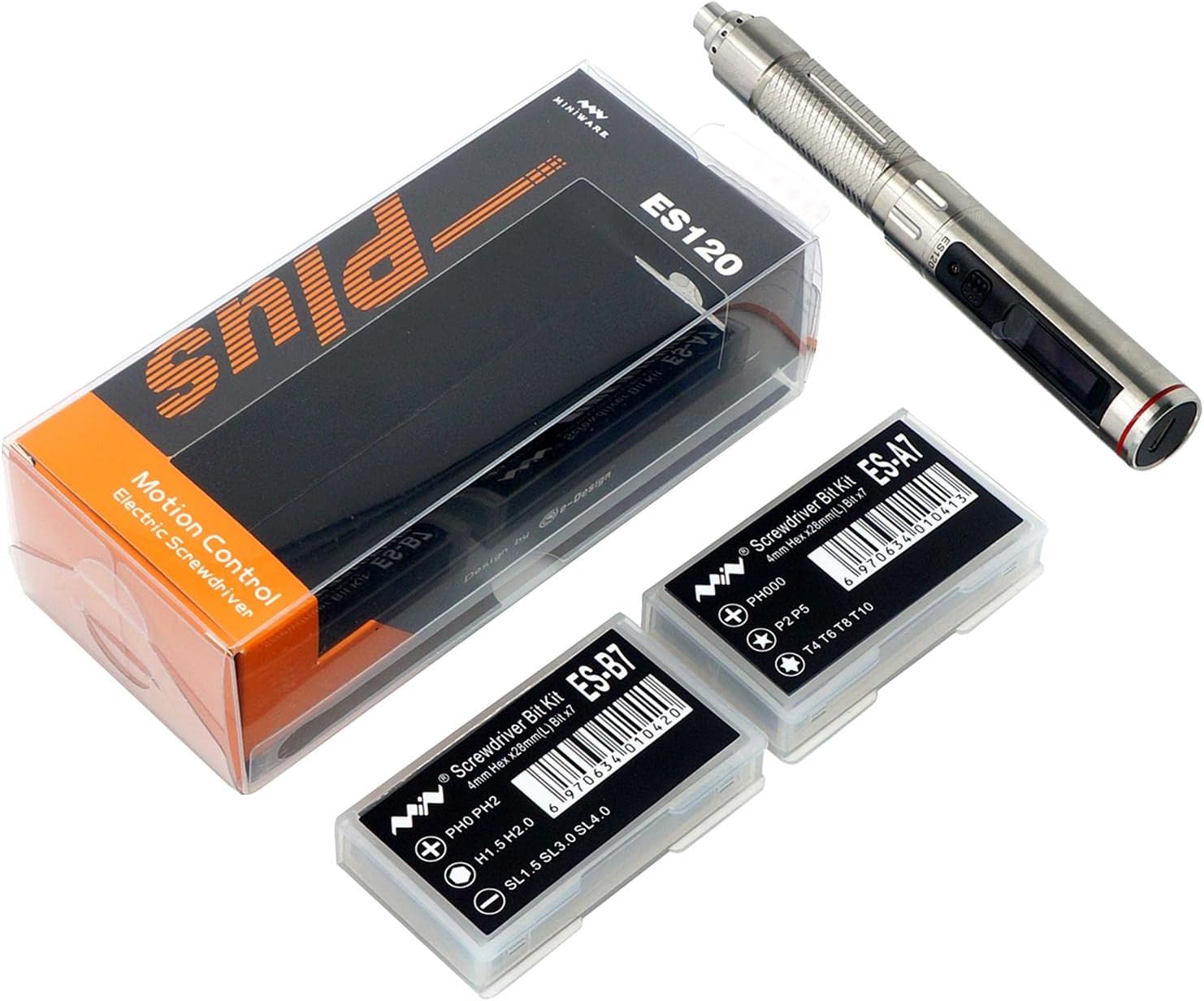 ES120 Plus Mini Electric Motion-Control Screwdriver Kit - Compact Design | Smart Recognition | Rechargeable Battery - for Electronics Repair, DIY Projects - Perfect Gift for Tech image 3