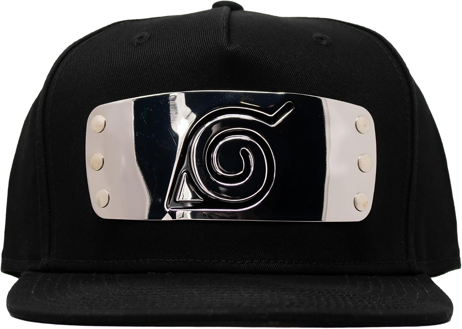 Ripple Junction Naruto Shippuden Metal Plate Adult Flatbill Snapback Hat Officially Licensed