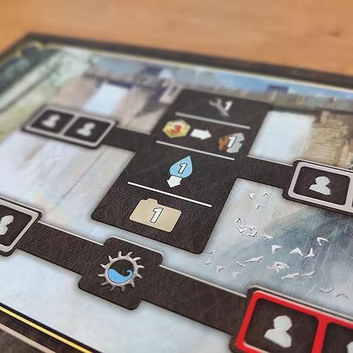 Miniatura 5 de Cranio Creations Barrage - Juego de mesa para 5 jugador, expansión de juego de mesa  Juego de estrategia  Juego de colocación de trabajadores para