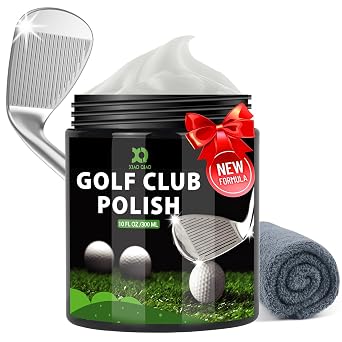 XQ XIAO QIAO Golf Club Polish and Golf Club Cleaner Kit, 300ml 3-in-1 Rust, Scuff & Stain Remover and Rust Remover for Aluminum, Metal, Zinc and Steel