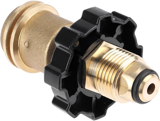 DRELD Propane Tank Adapter Convert USA QCC1 / Type 1 to UK Propane (POL) Cylinder, Propane Hose Adapter Old to New Connection Type Propane Cylinder Quick Adapter