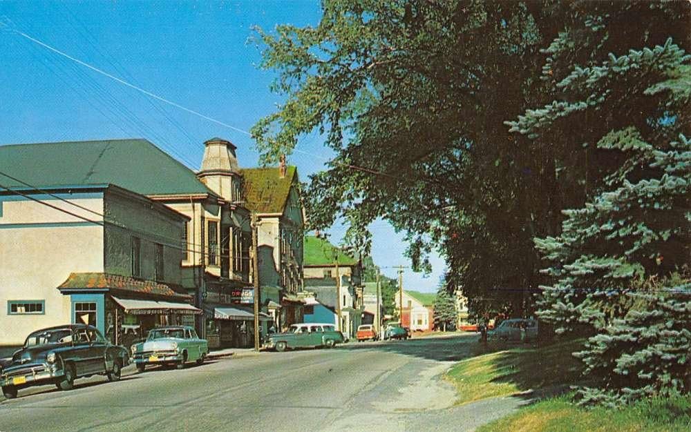 Cornish Village Maine Street Scene Historic Bldgs Vintage