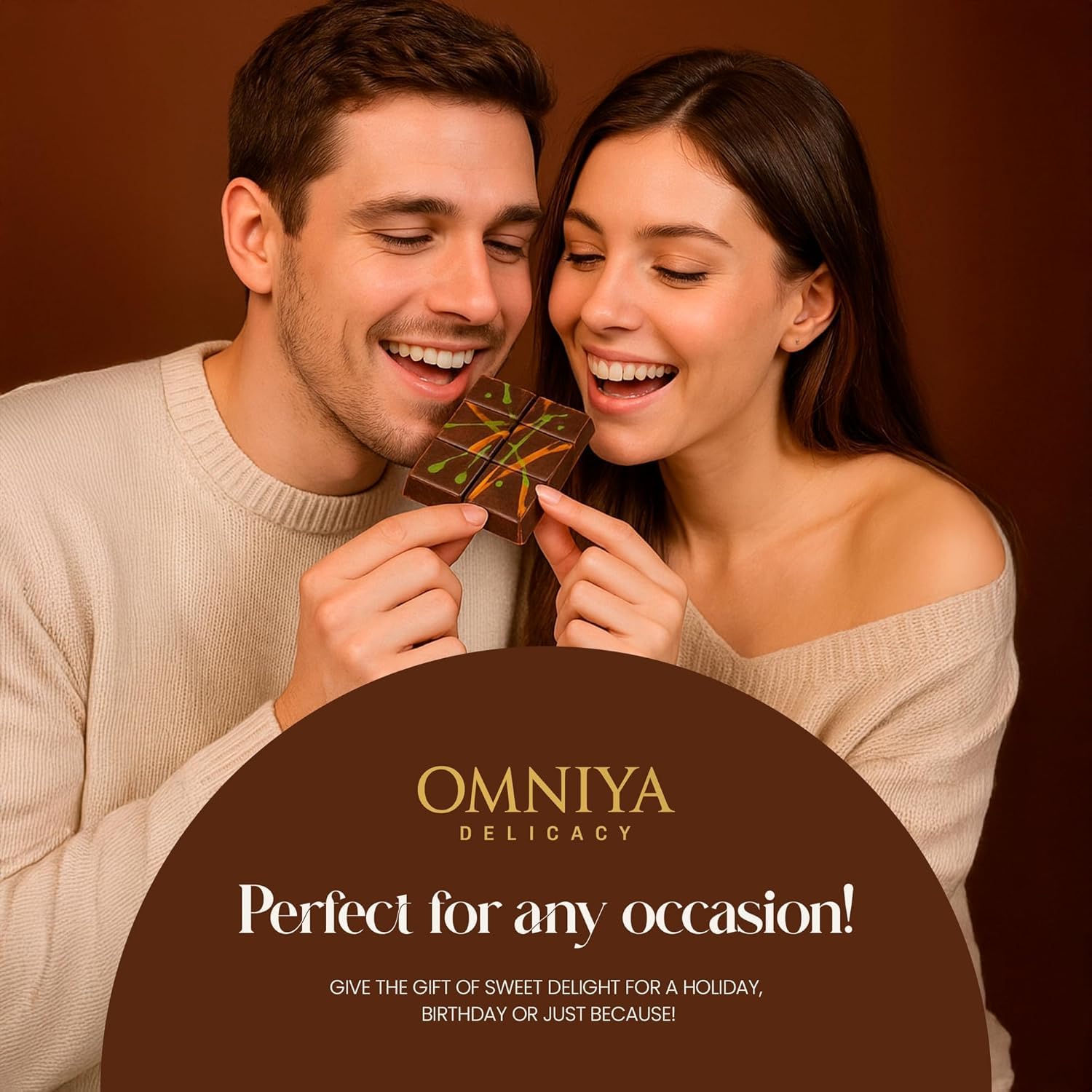 OMNIYA Delicacy Dubai Chocolate Bar Pistachio Kunafa 190g Crispy Pistachio Knafeh Layer with Creamy Belgian Chocolate Viral Middle Eastern Dessert Fusion Gourmet Sweet Treat for Gifting (1 Bar)