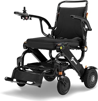 Aotedor 35 lbs Lightweight Full Carbon Fiber Electric Wheelchair for Adults & Seniors, Reinforced Stable Frame, Foldable All Terrain, Dual Side-Mounted Batteries