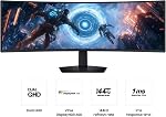 Moniteur de jeu incurvé SAMSUNG 49 po Odyssey G9 DQHD VA 144Hz 1ms VESA DisplayHDR600 Freesync DP - (LS49FG910ENXZA) [Version Canada]