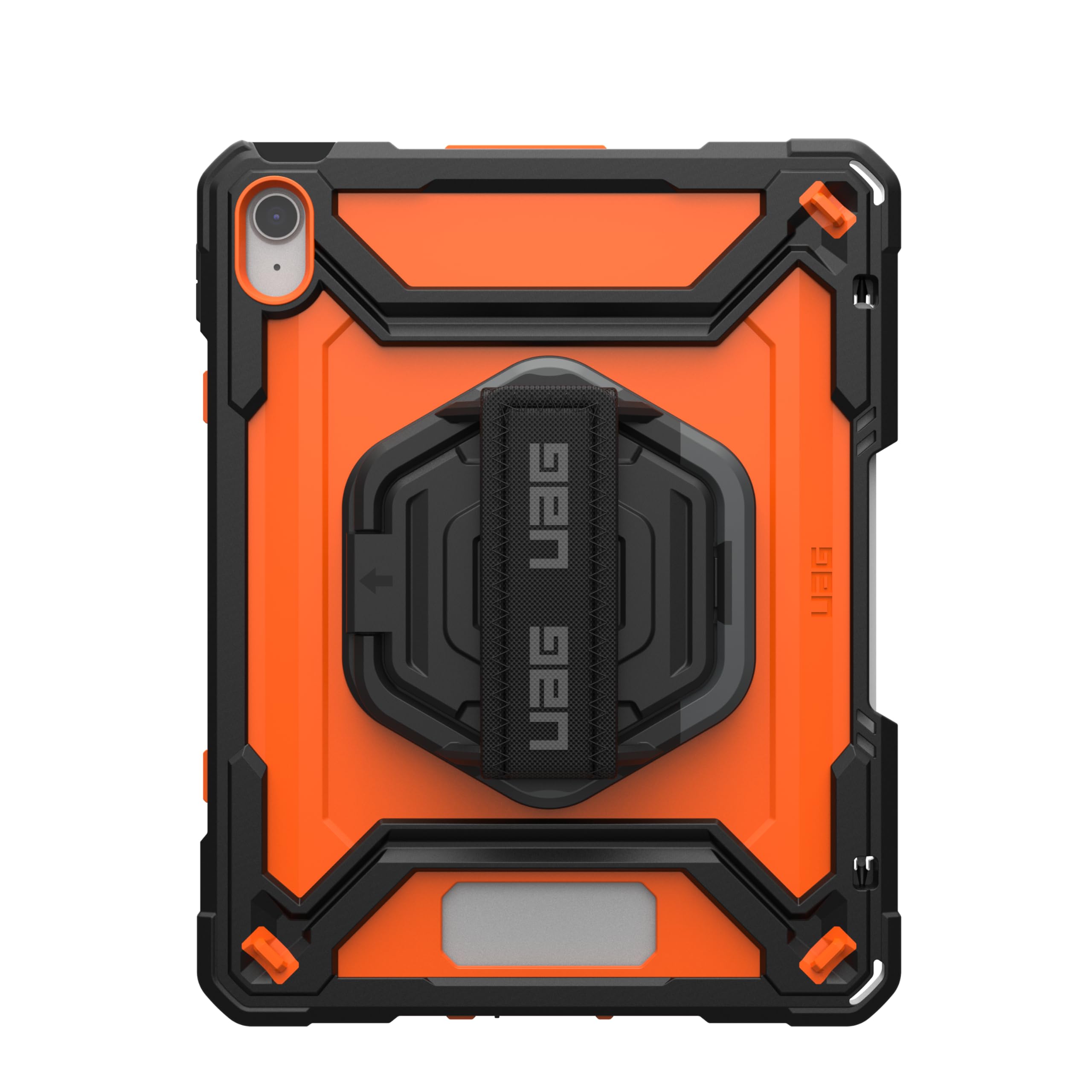 URBAN ARMOR GEAR Custodia iPad 10.9 | Perfetta aderenza | Cinturino da polso girevole a 360° | Supporto pieghevole | Pellicola salvaschermo inclusa