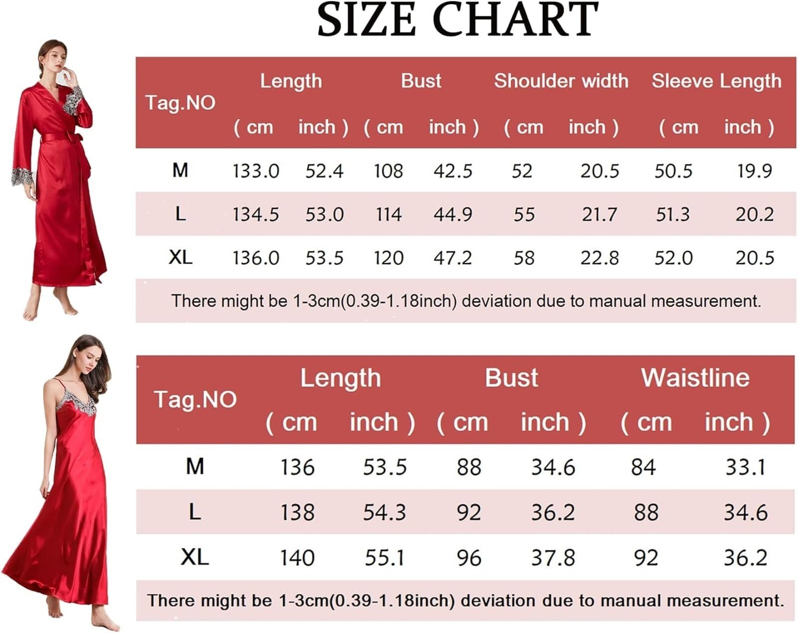 Albornoz Para Viajes Piscina Conjunto De Pijama Encaje Seda Sexy Para Mujer, Camisón Y Bata Satén 2 Piezas, Ropa Dormir Larga Ropa De Dormir