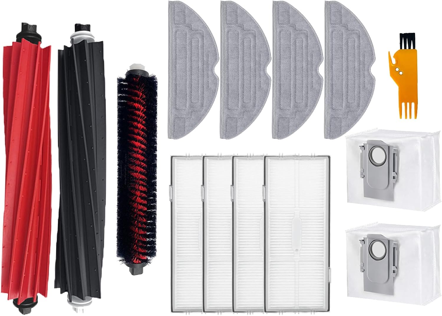 Chuancheng 14PCS Filter & Roller Brush Accessories Set Replacement Parts for Roborock S8/S8+/S8 Pro Ultra G20 Vacuum Cleaner