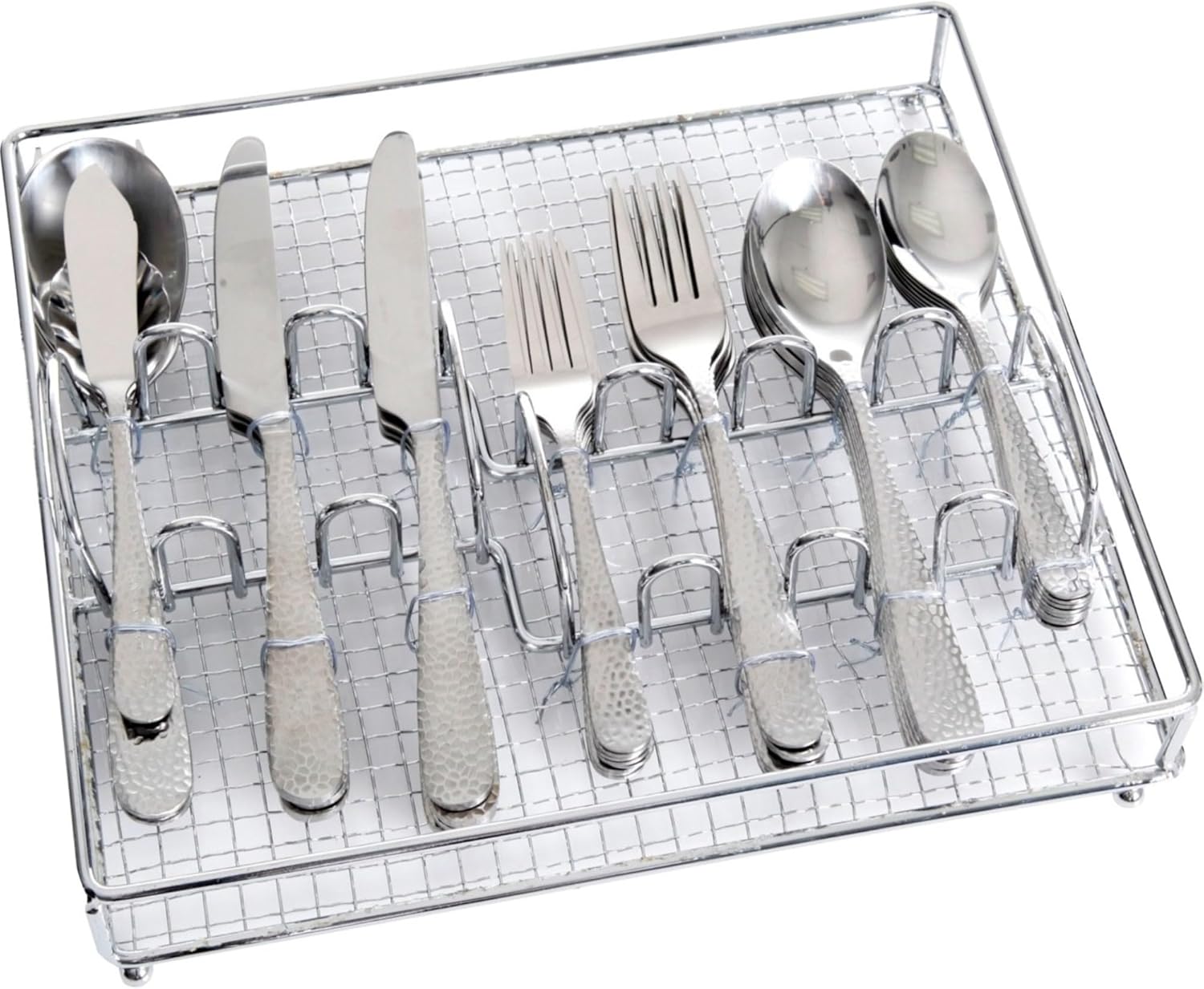 Gibson GH Hammered Flatware 46pc Set