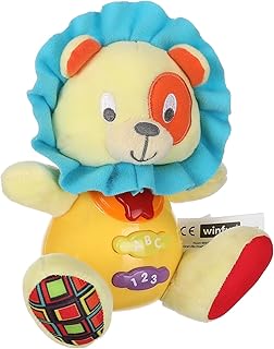 لعبة اسد بموسيقى للاطفال سينج اند ليرن ويذ مي من وين فن ، بلاستيك، متعدد الألوان