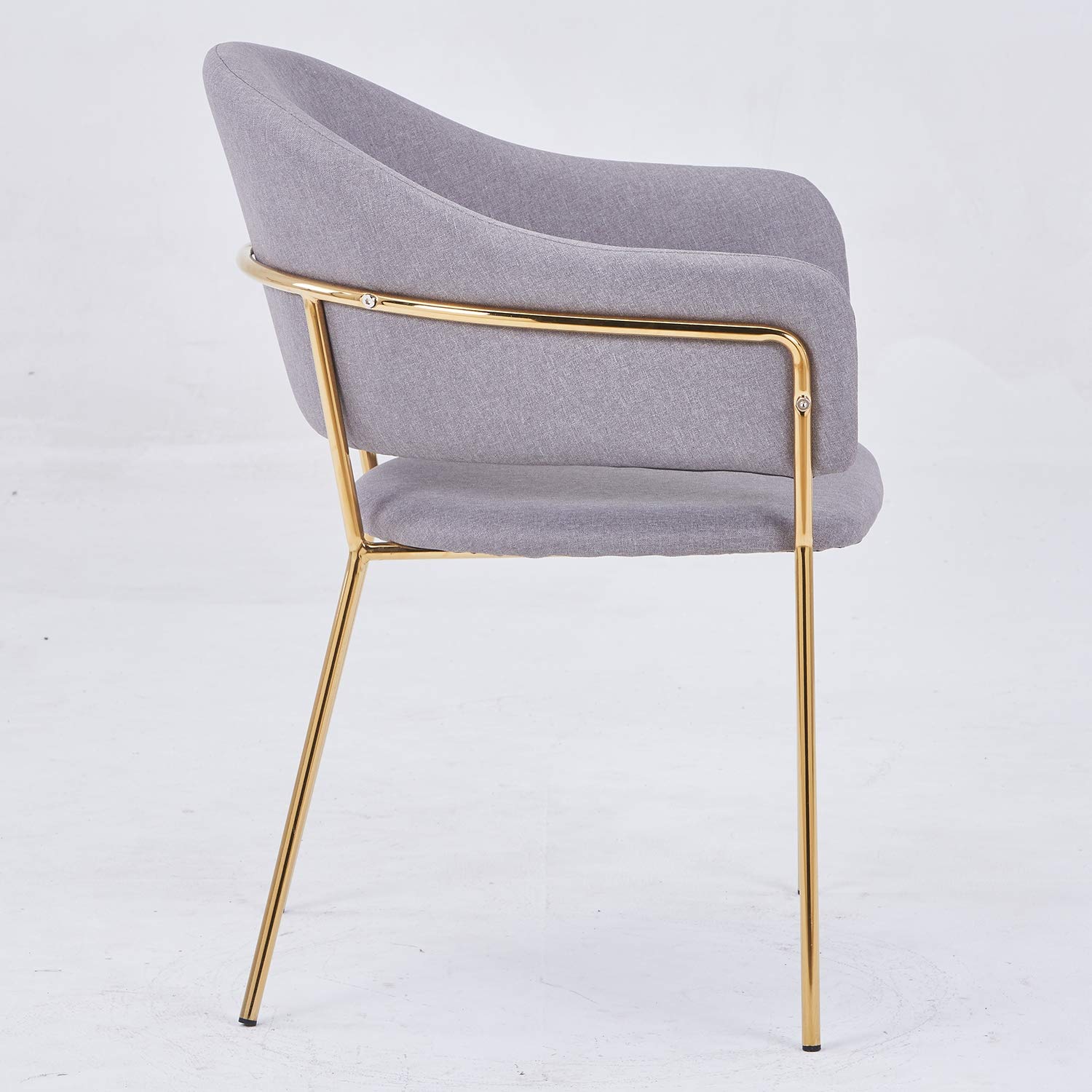 Menzzo Ulrick - Set di 2 sedie e poltrone in tessuto grigio