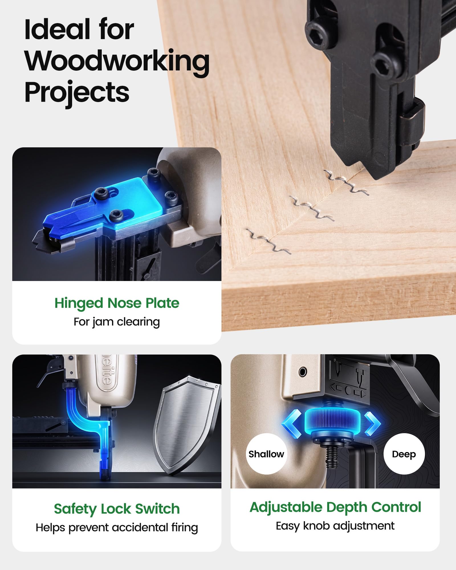 Meite Corrugated Stapler - 2 Trigger Sets -8