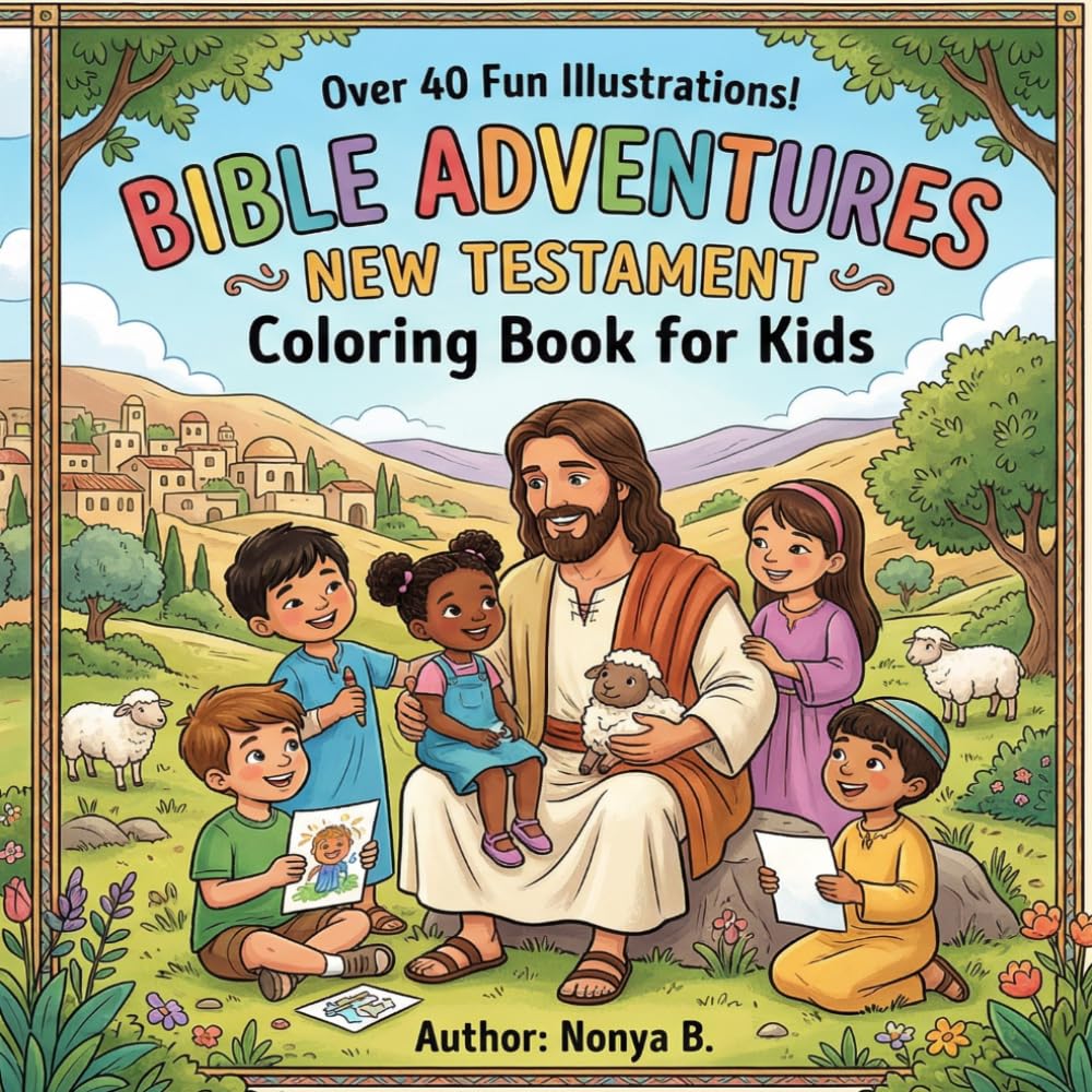 Bible Adventures: New Testament Coloring Book for Kids: Explore the New Testament with "Bible Adventures: New Testament Coloring Book for Kids"—engaging biblical scenes for all ages