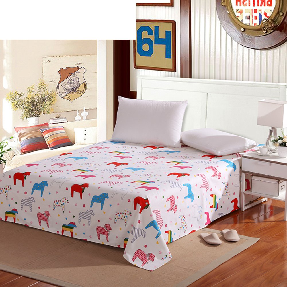 Draps en coton rembourré 200x240cm pour lit double d'été confortable