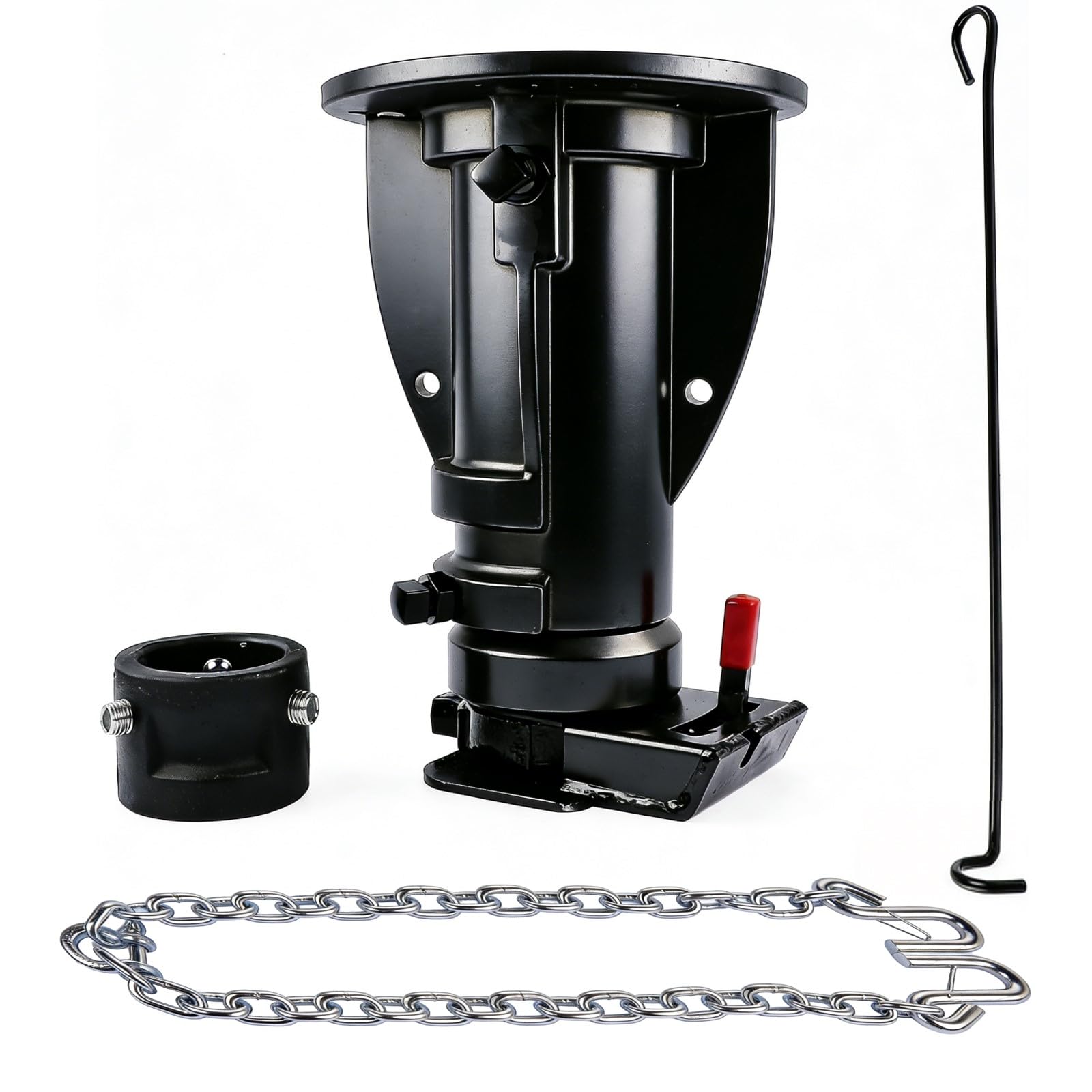 Photo 1 of C5G1216 12"-16" Adjustable Cushioned 5th Wheel Gooseneck Adapter, Replacement for RV Camper Trailer, GTW 20000 Lbs, with Safty Chain