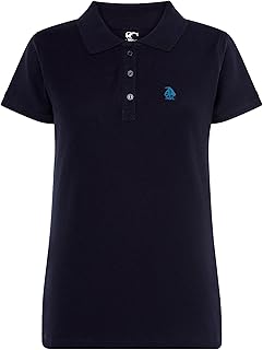 Polo de Mujer Manga Corta Algodón, Color Liso, Estilo Casual, Tejido Punto Piqué, Cuello 3 Botones, Diseñado en España, Ligeramente Entallado, Ver Guía