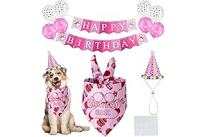 Girly Dog Birthday Decoration Set for an Unforgettable Paw-ty