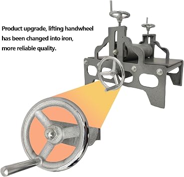 WYDDDARY Manual Portable Slab Roller Machine Tabletop Heavy Duty Printmaking Machine Engraving Press Panel Size 18.9 x 11.2 Height Adjustable for Printmaking