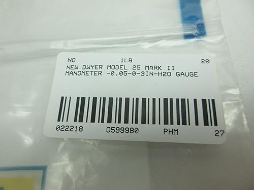 Miniatura 9 de DWYER Modelo 25 Mark II Manometer -0.05-0-3IN-H2O D599980