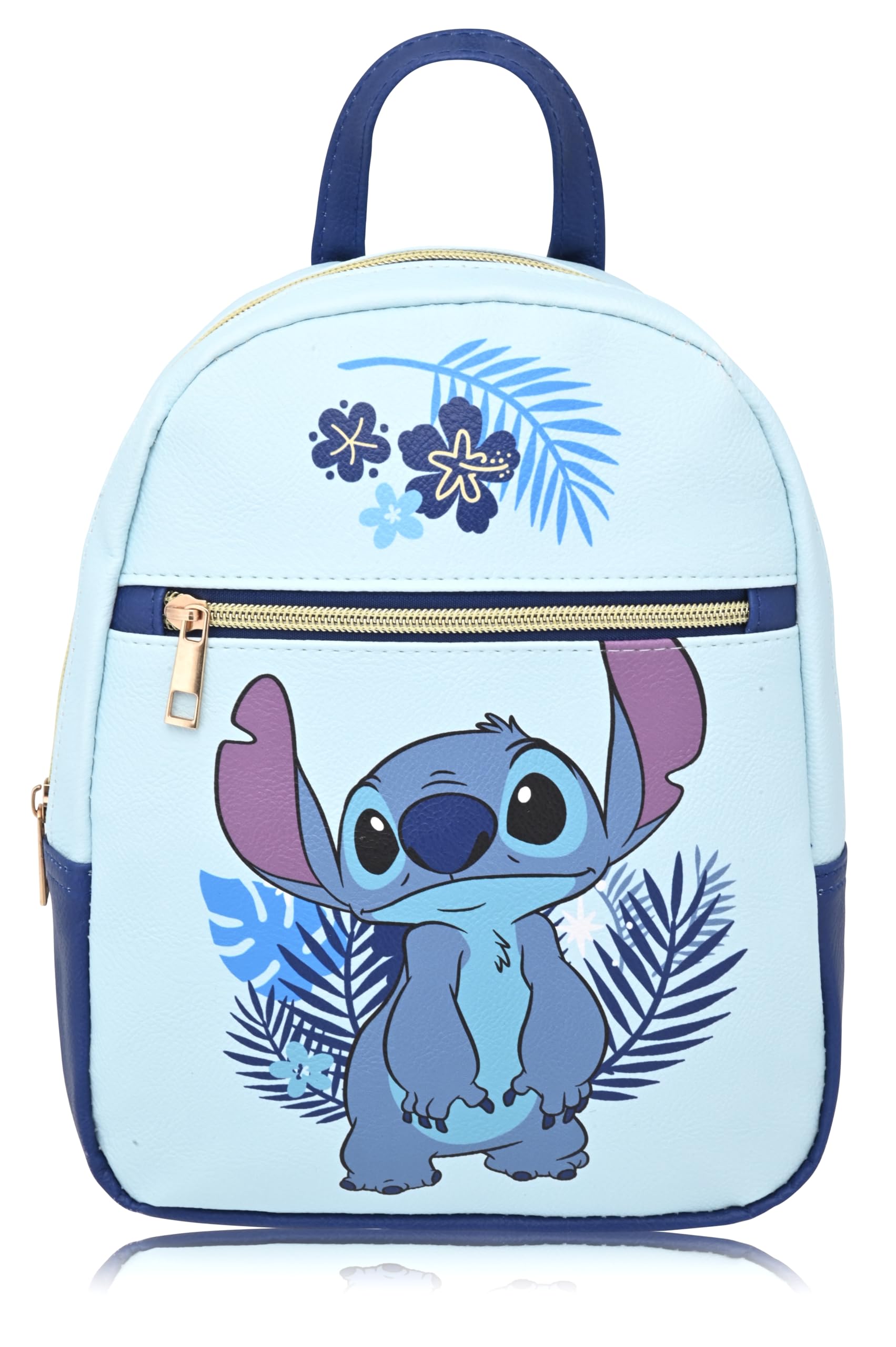 Disney Lilo and Stitch Mini Backpack | 10" PU Leather Purse for Women, Men, Unisex | Cute Daypack With Shoulder Straps
