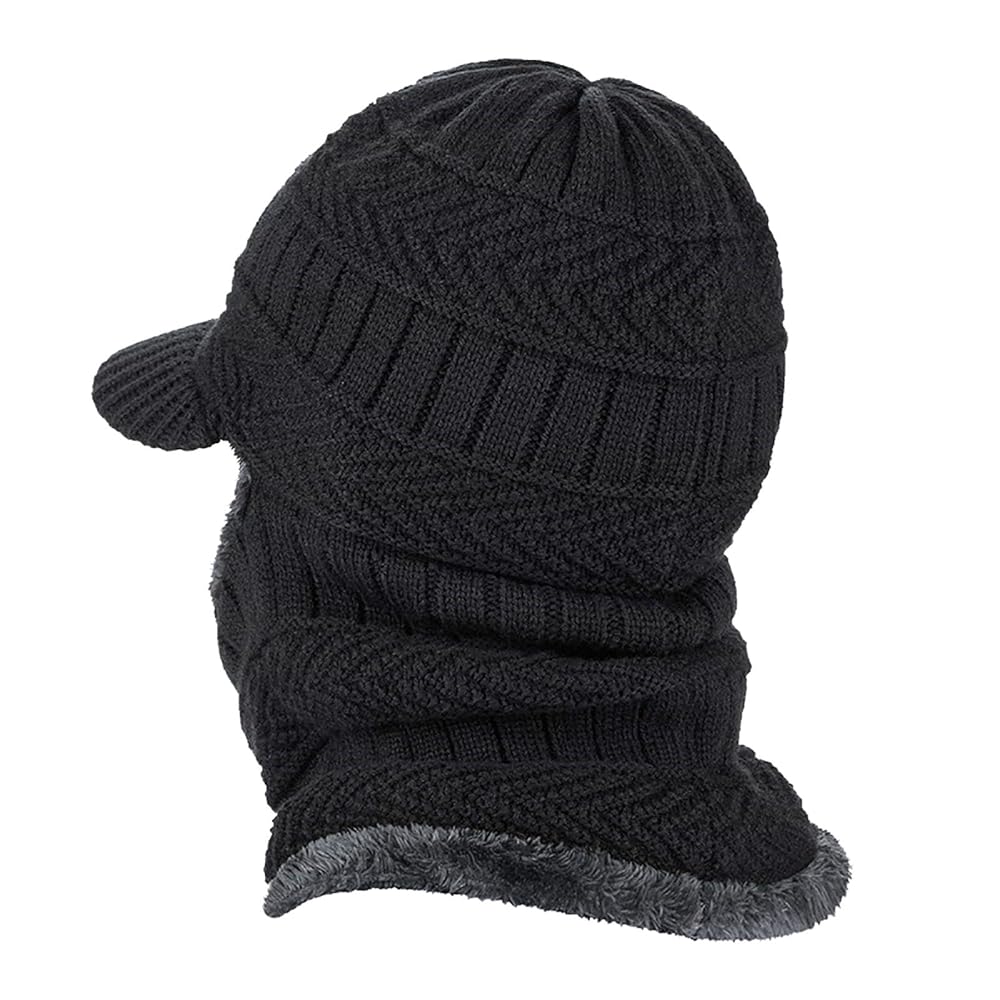 Sinhoon Women One Piece Slouchy Fleece Beanie Hats Scarf Mask Warm