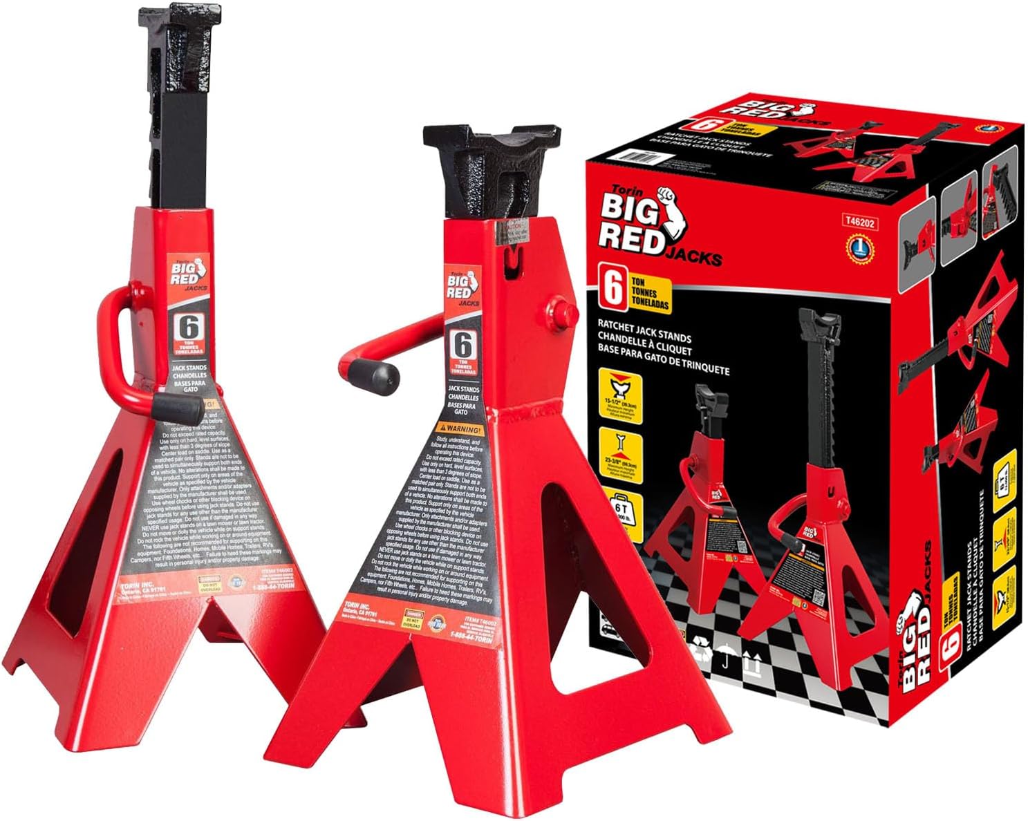 Big RED Car Jack Stands