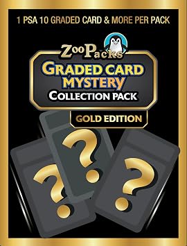 Pokemon TCG Graded Card Mystery Power Pack - Gold Edition - 1 PSA 10 Graded Card + 25 Additional Cards with 5 Holofoils + 1 1st Edition Stamped Card + 2 Sealed Booster Packs + 1 Code Card