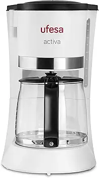 Ufesa CG7123 Activa Cafetera de Goteo con Capacidad para 12 Tazas 1'2L