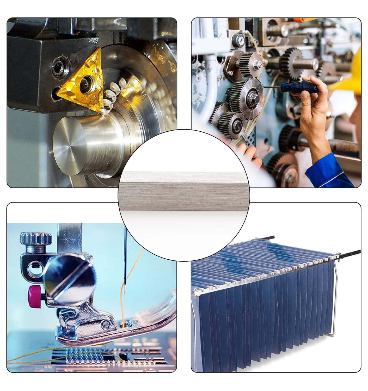 304 Stainless Steel Key Stock - 12in x 0.2in x 0.2in, 6 PCS Square Steel Key Stock, Square Steel Bar Stock