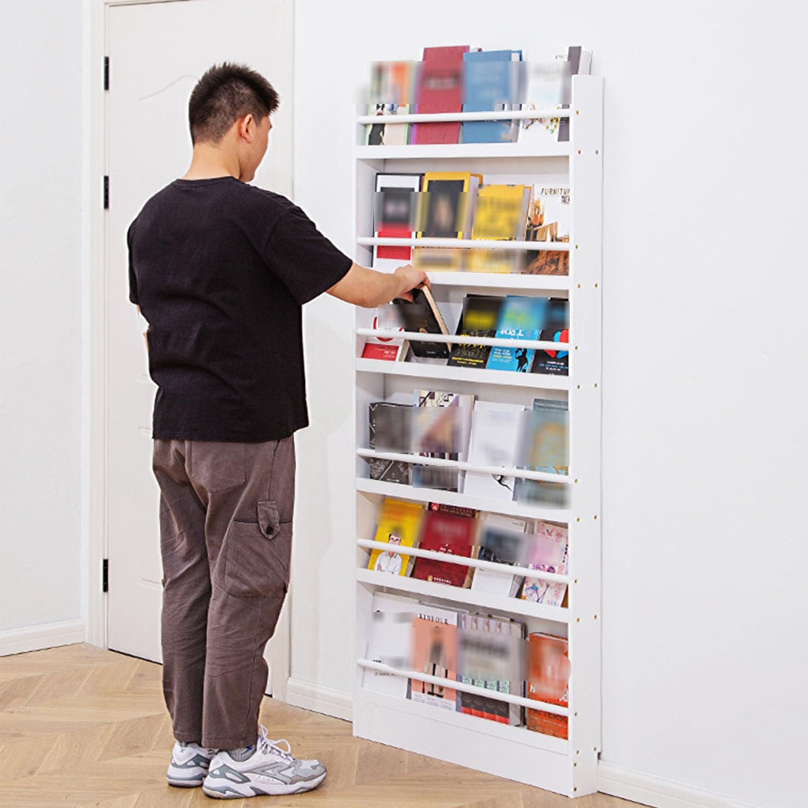 Boekenplank achter de deur, achter de deur boekenplank, massief houten Boekenplank achter de deur, achter de deur boekenplank, massief houten