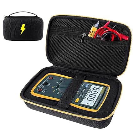 Case Compatible for Fluke 117/115/116 Digital Multimeter - Black