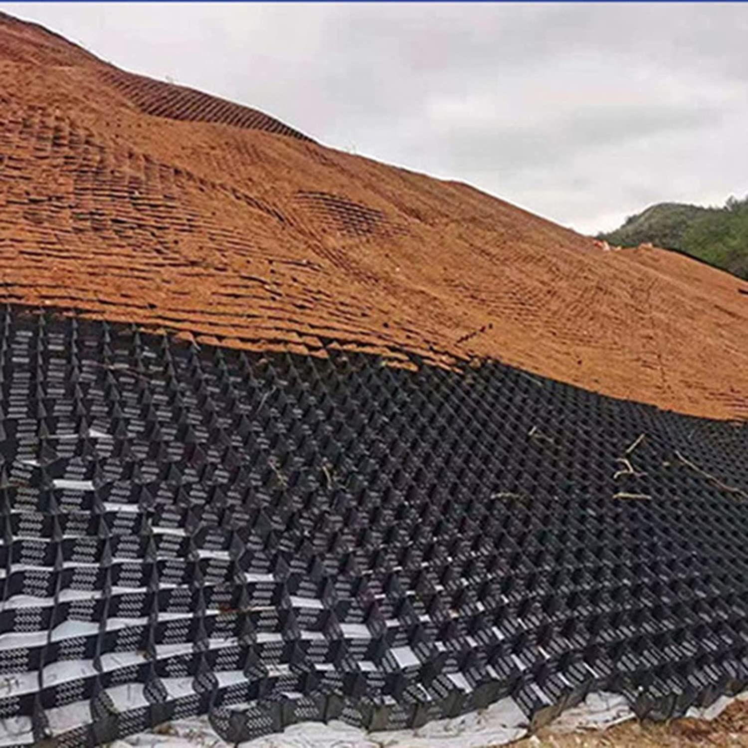 Griglie di Ghiaia Alte 2" - Griglie geopermeabili per vialetti, Giardini, basi per capannoni - Sistema di Pendenza a griglia di Terra Durevole (3x10 m/10x33 Piedi) - Soluzione per Esterni