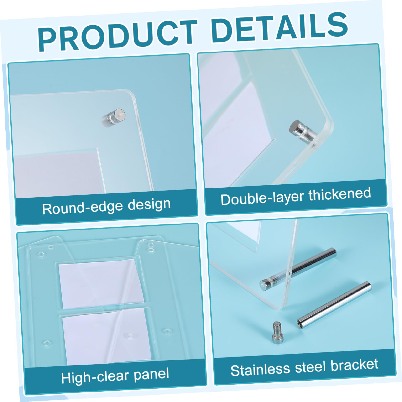 Présentoir Acrylique pour Cartes à Collectionner, Porte-Cartes Rigide Facile à Ouvrir, Cadre Pratique pour Affichage de Cartes de Jeu sur Bureau
