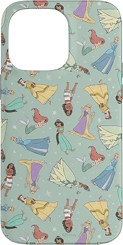 Funda verde con estampado mágico de Disney Princess para iPhone 14 Pro Max