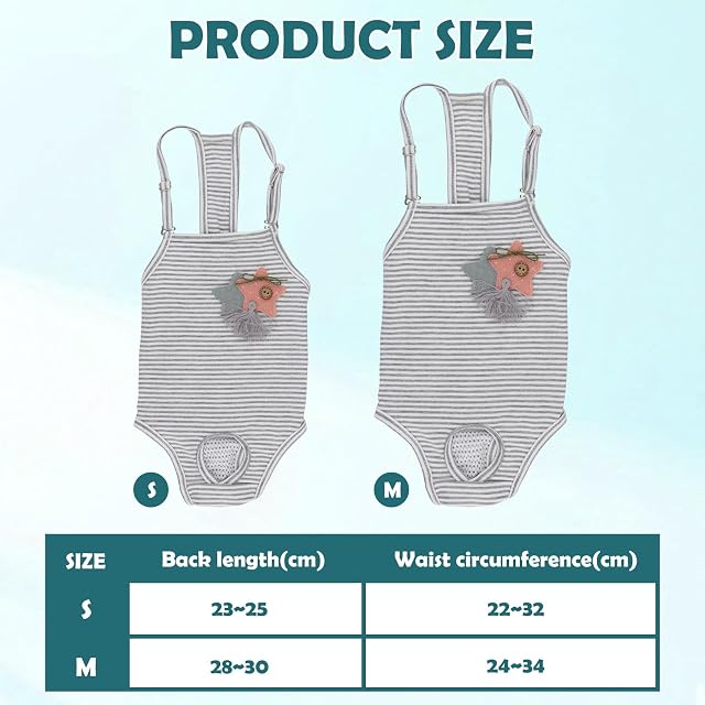 Foto 7 de 7 de Pañales Reutilizables Lavables para Perros Hembra, Braguitas Higiénicas para Perras
