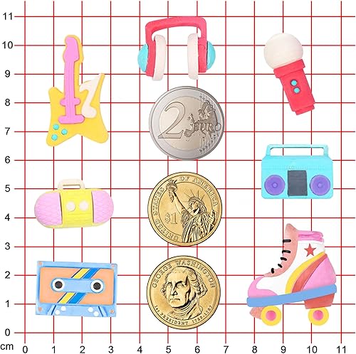 Miniatura 4 de Bandeja de silicona para fondant de discoteca de los años 80, micrófono, radio y bajo para decoración de pasteles, decoración de cupcakes,