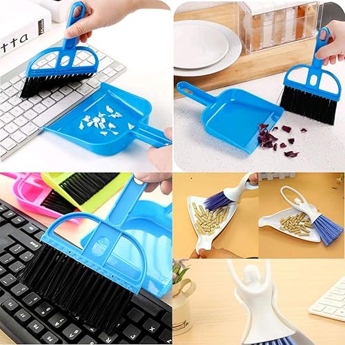 Miniatura 3 de PIVBY Juego de mini escoba de mano y recogedor de arena limpiador de jaula para conejillos de indias, gatos, erizos, hámsters, chinchillas, conejos,