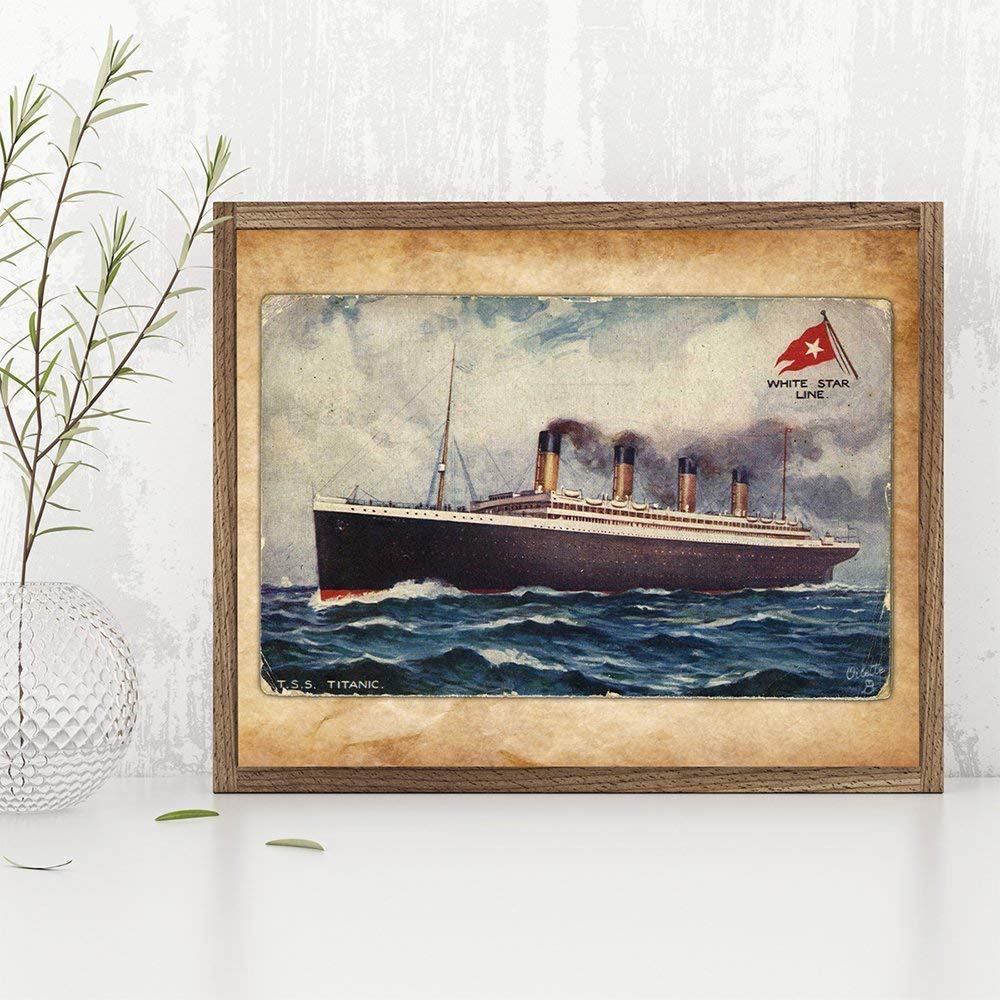 Amazon.com: Vintage Titanic Postcard - 11x14 Unframed Art Print