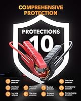 Vista 5 de OXILAM Arrancador 6000A para Todo Gas/12L Diésel, Arrancador de Batería de Coche Portátil, Caja de Arranque de Litio de 12V con Cables de Arranque