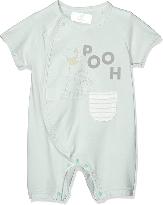 Amazon Co Jp ディズニー プー 前開き プレオール 男の子 女の子 ディズニーベビー 新生児 グリーン 日本 50 60 日本サイズ60 相当 服 ファッション小物