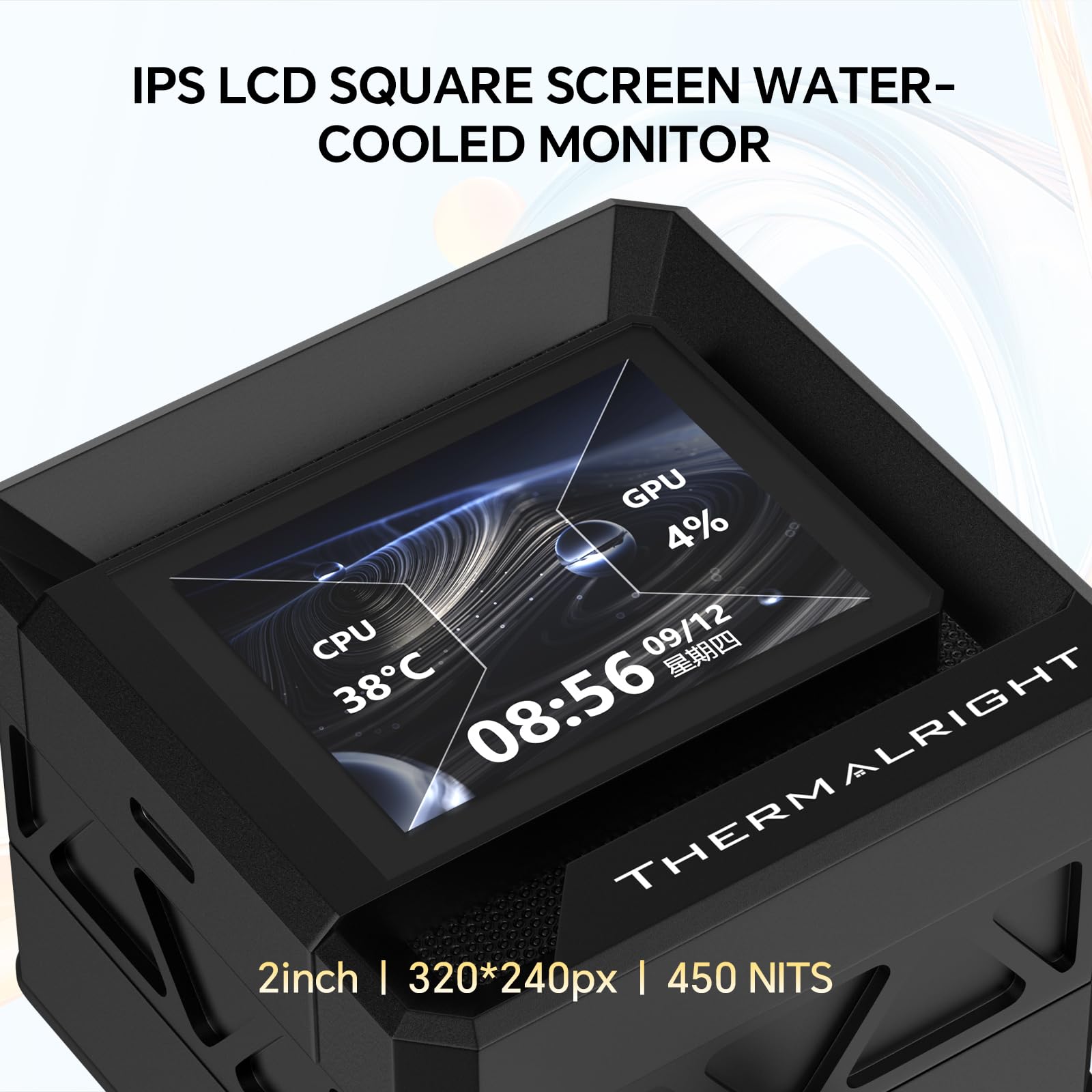 Thermalright FW360 SE ARGB V2 Refroidisseur de processeur liquide AIO 360 mm, écran LCD de 2", pompe 3000 tr/min, 3 ventilateurs TL-M12Q 120 mm PWM à chaîne en marguerite, pour AMD AM5/AM4 et Intel